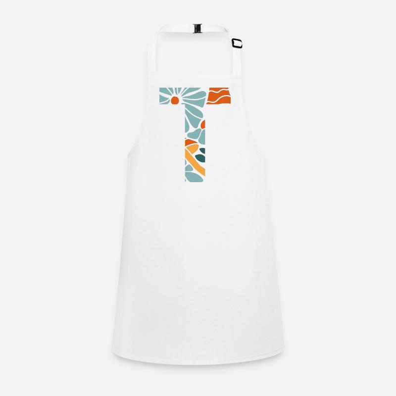 Letter t flowers groovy gift idea Children's Apron