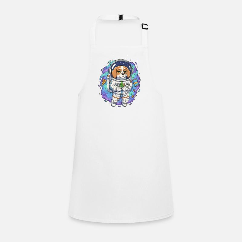 Space Weed Dog Children's Apron