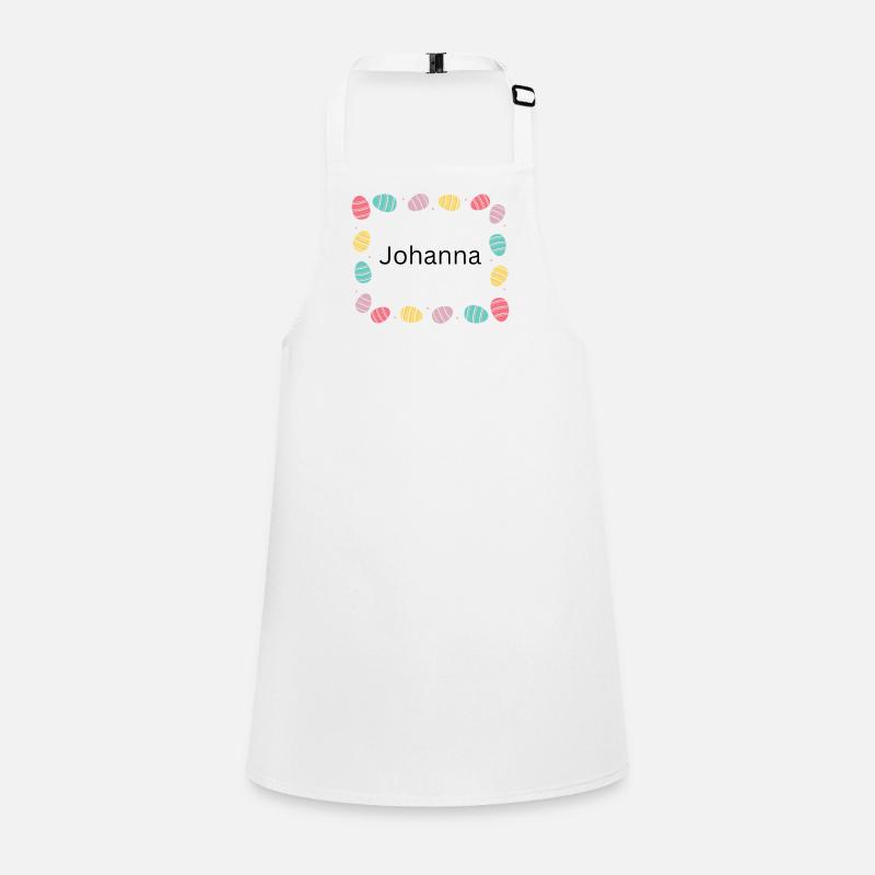 Pastel Egg Frame Pattern Johanna Children's Apron