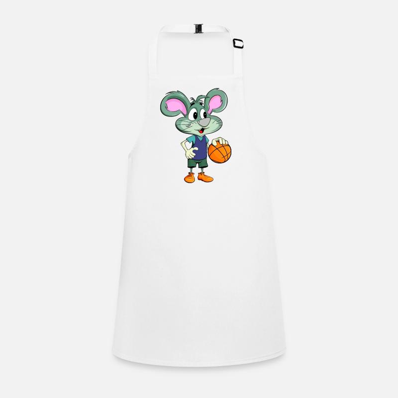 Basketball Maus Schürze für Kinder