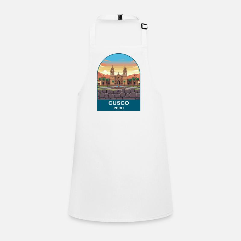 Cusco Peru Inca Heritage Vintage Travel Poster Children's Apron