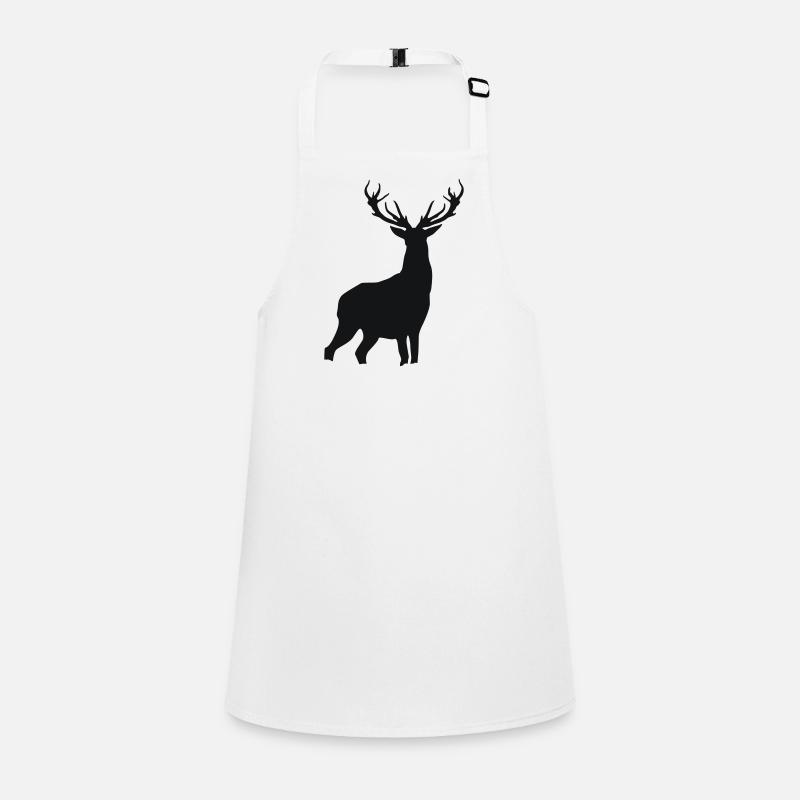 Deer - Children's Apron - white