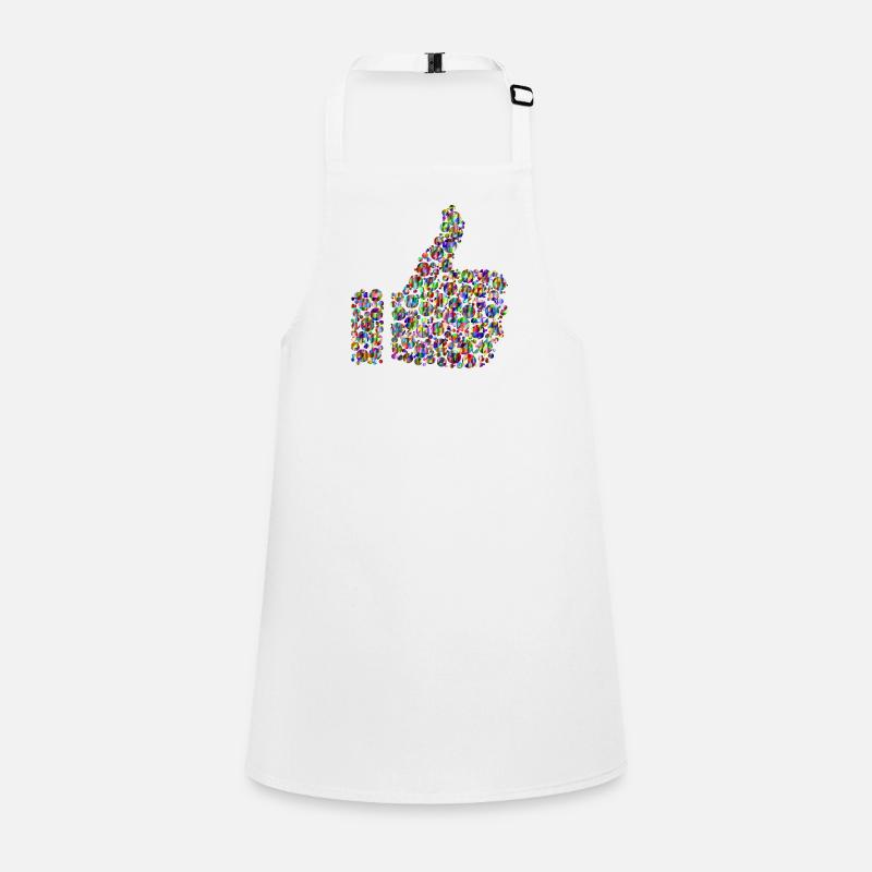 Rainbow colored thumb Children's Apron