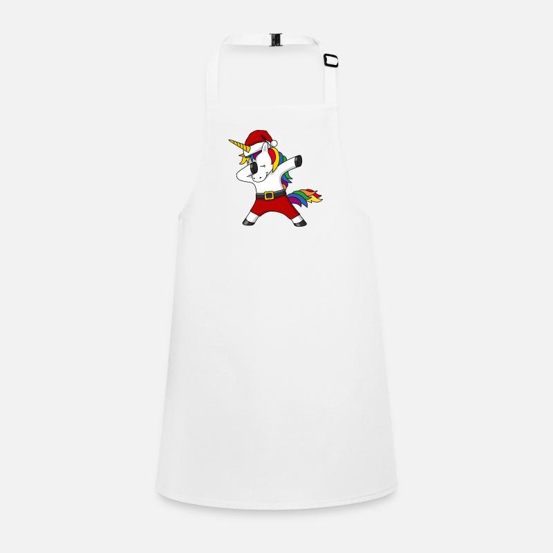 Weihnachten Einhorn Regenbogen dabing Geschenk Schürze für Kinder