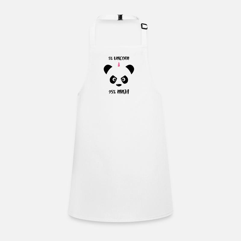 Licorne Ninja drôle Panda cadeau de Noël Tablier Enfant