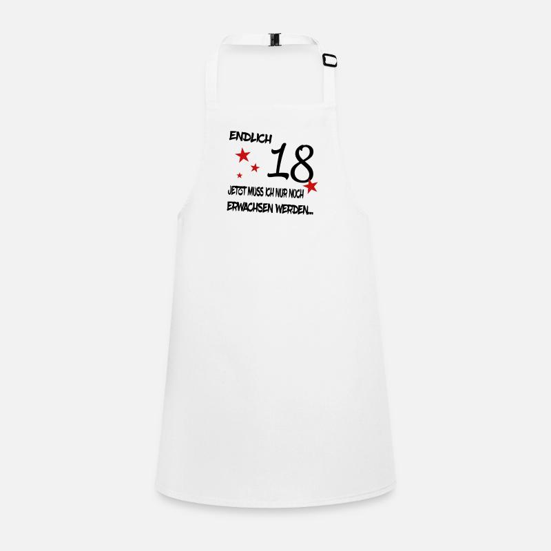 Endlich 18 Schürze für Kinder