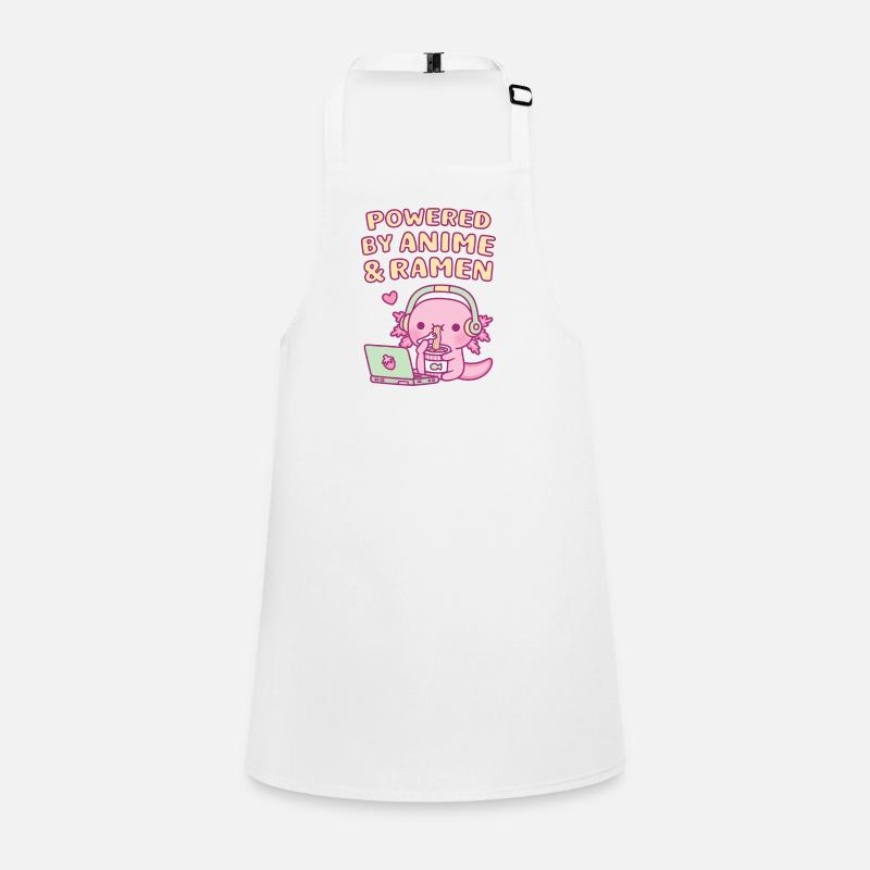 Mignon Axolotl alimenté par Anime Et Ramen Tablier Enfant
