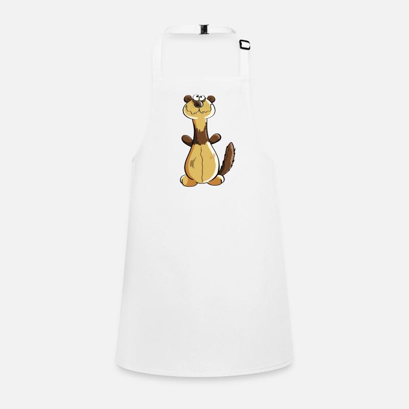 Freches Frettchen Comic - Geschenk - Iltis Schürze für Kinder