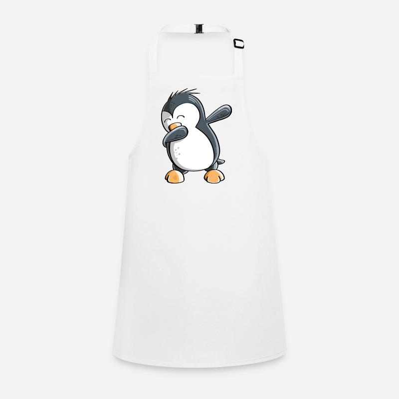 Dab Dance Penguin - Tamponnage - Fun Comic - Cadeau Tablier Enfant