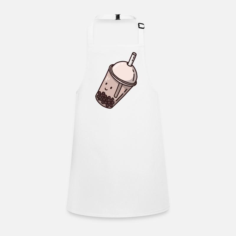 Bubble Tea Amour - Tablier Enfant - blanc