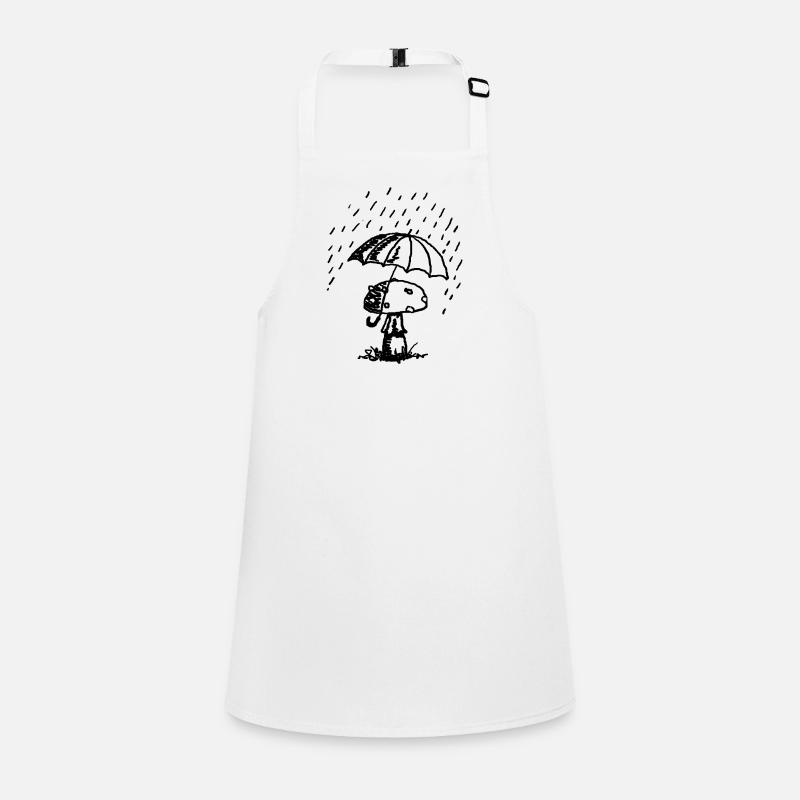 Champignon sous la pluie Tablier Enfant