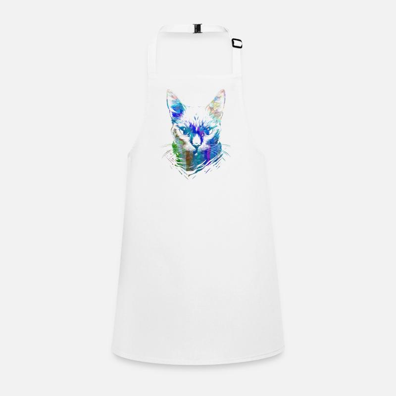 Bunte Katzen Schürze für Kinder