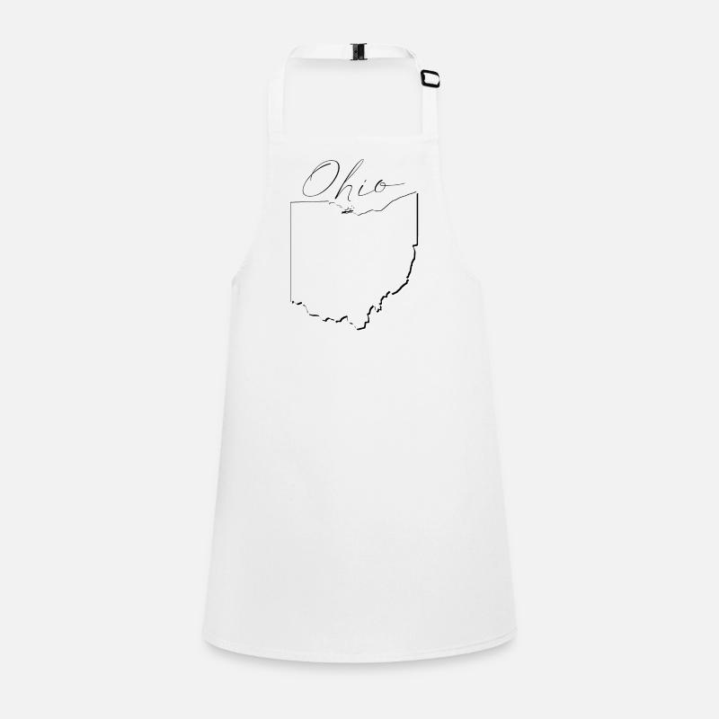 Ohio (United States) | Map | Shadow Script Children's Apron
