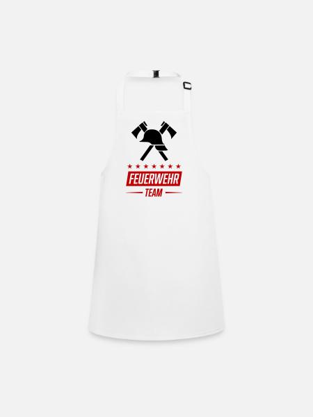 Fire Brigade Team - Children's Apron - white - Front