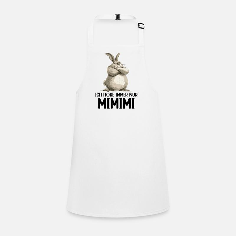 Rabbit Rabbit I always hear Mimimi Children's Apron