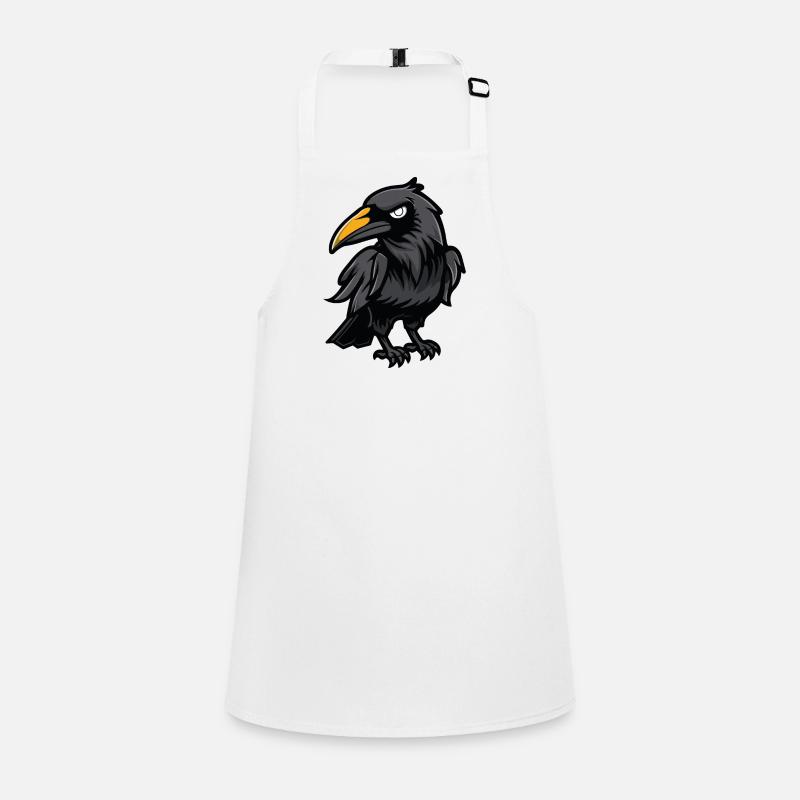 Raven Animal Comic Children's Apron