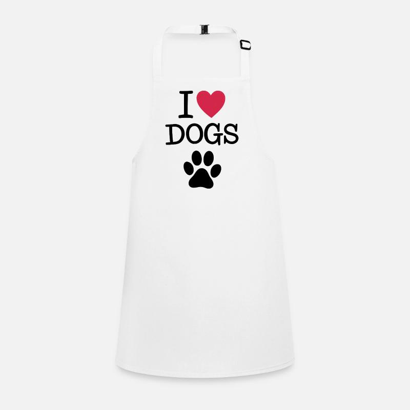 J’aime les chiens Citation pour le propriétaire du chien Tablier Enfant