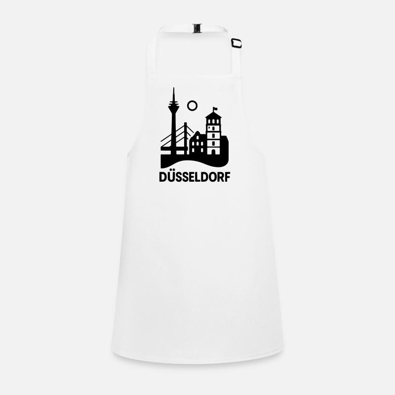 Dusseldorf Landmark Silhouette Children's Apron