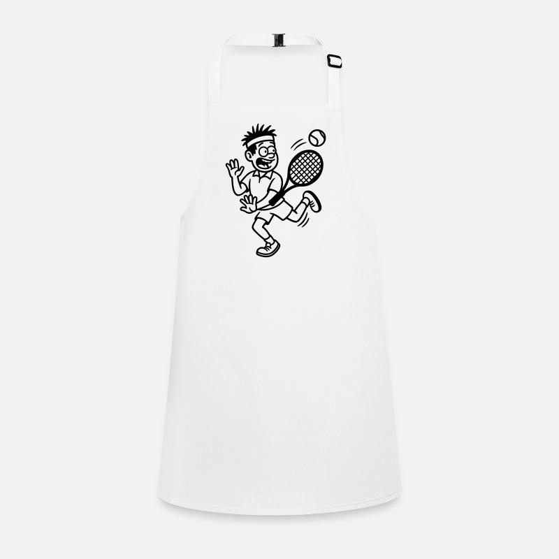 Tennis player funny Children's Apron