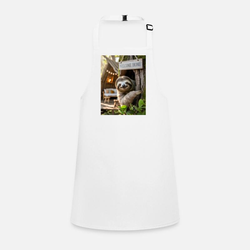 Welcome Home Sloth in Treehouse Children's Apron