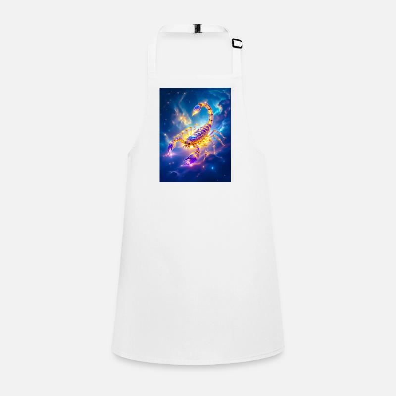 Glowing glass scorpion within bright nebula Children's Apron