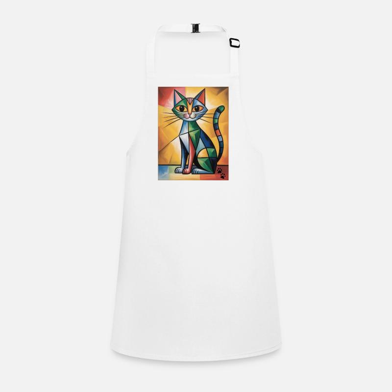 katze kubisch Schürze für Kinder