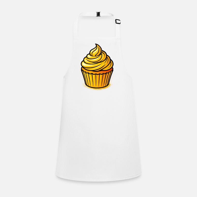 Goldener Cupcake  Schürze für Kinder