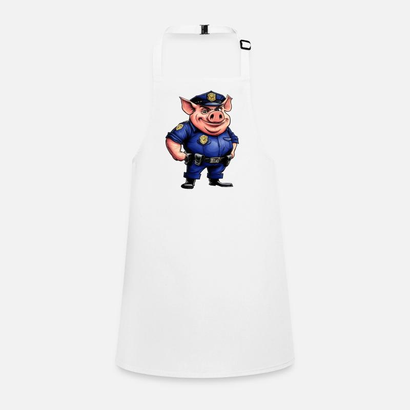 Pig Policeman Children's Apron