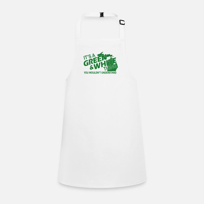 SON ET BLANC VERT CHOSE Tablier Enfant