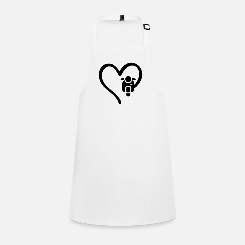 Motorroller Herz Scooter Schürze für Kinder