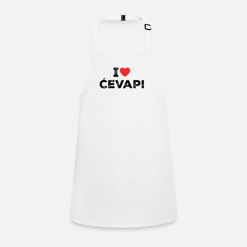I Love Cevapi - I Heart Cevapi - Balkan Food Children's Apron
