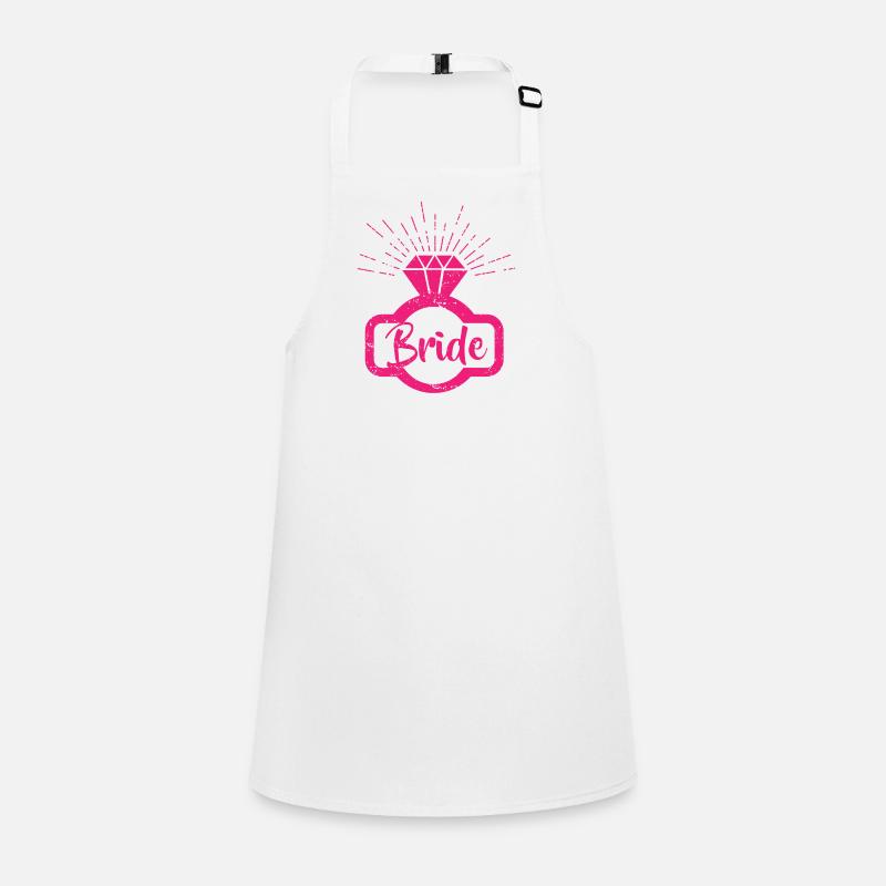Bride pink grunge 1c Children's Apron