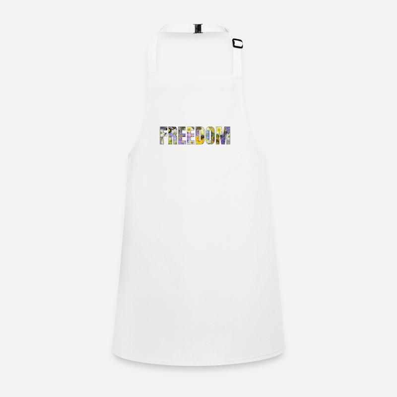 Freedom text in bloom Children's Apron