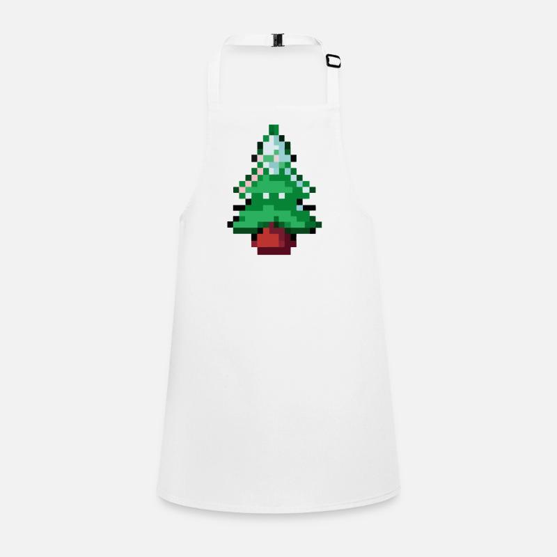 Weihnachtsbaum verpixelt Geschenkidee Weihnachten Schürze für Kinder