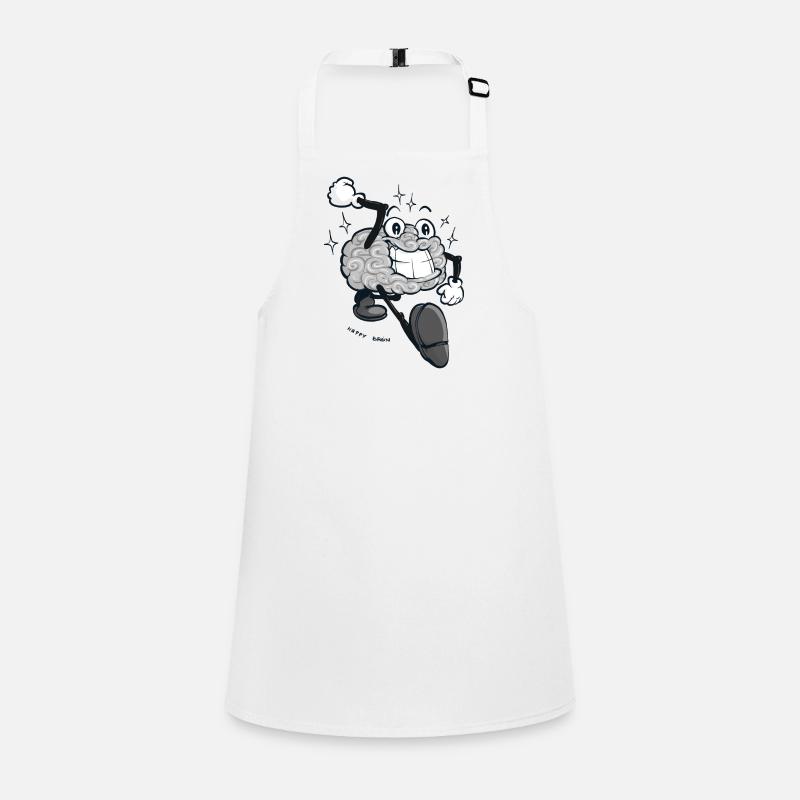 Happy Brain - Grey Version Children's Apron