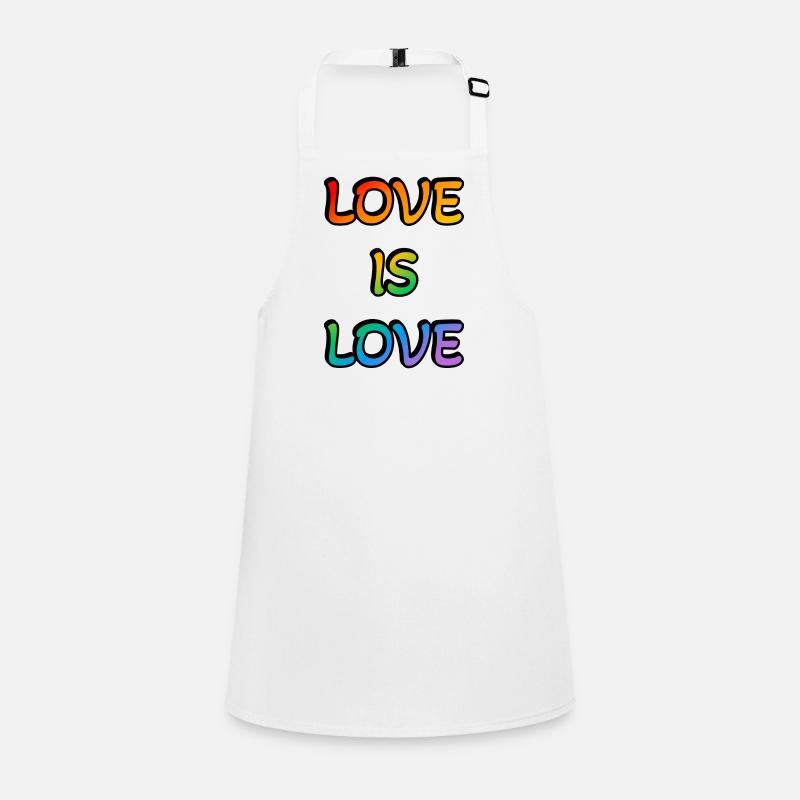Regenbogen-Liebe ist Liebe Schürze für Kinder