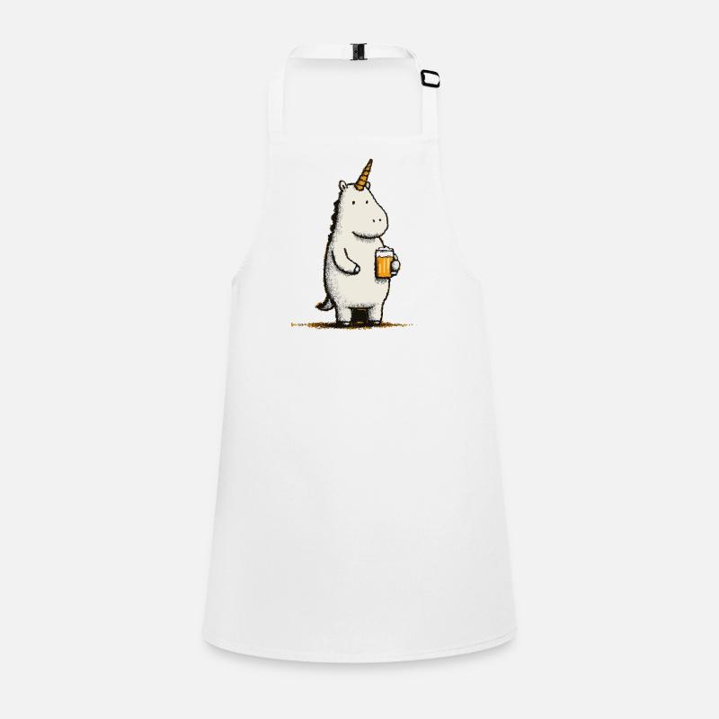Süßes Einhorn mit Bierglas Schürze für Kinder