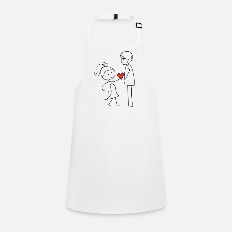 Friends exchanging affection Children's Apron