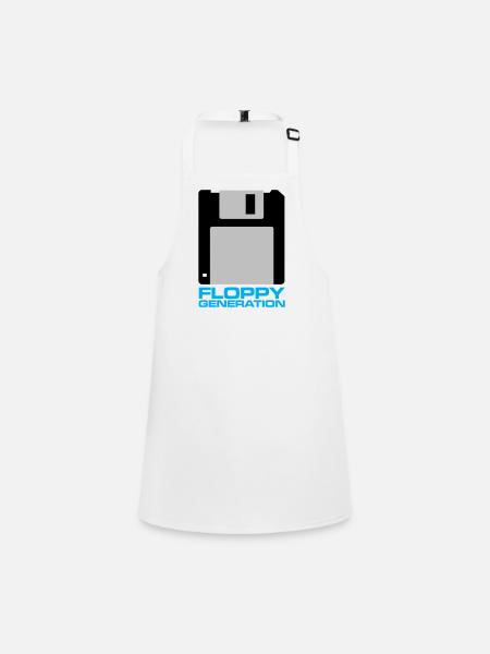 Floppy Generation 3.5 - Children's Apron - white