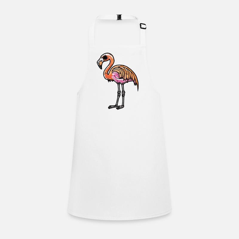 Flamant rose zombie d'Halloween Tablier Enfant