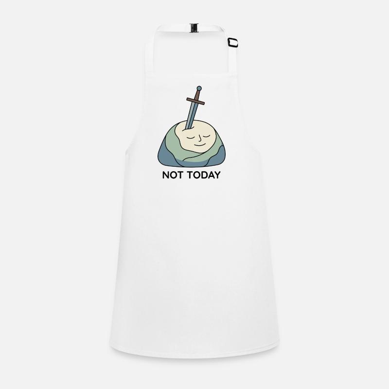 Not Today Excalibur Stone Children's Apron