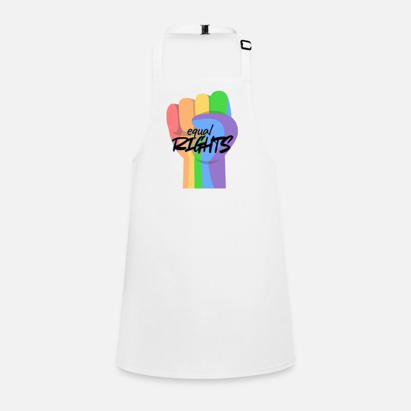 Rainbow Fist Equality Children's Apron