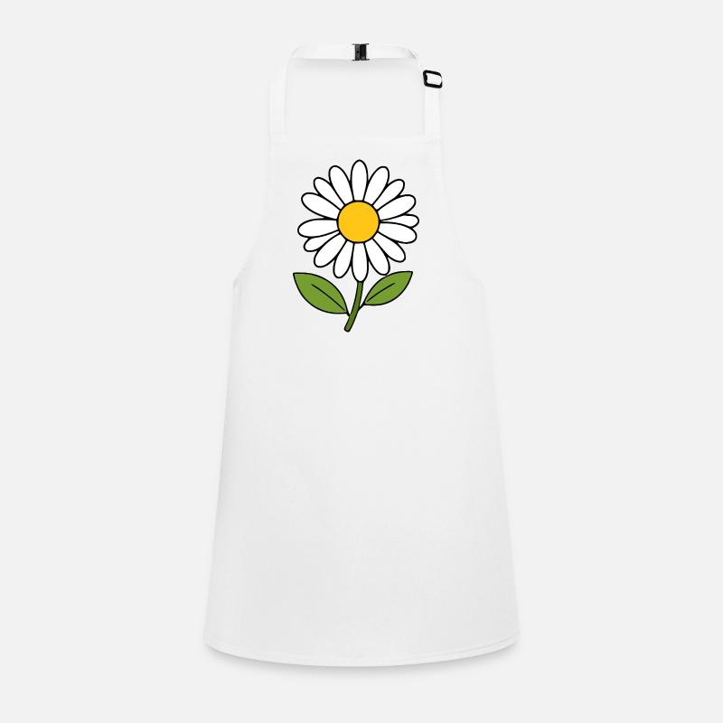 Blume weiß weiße Blumen Gänseblümchen Blüte Schürze für Kinder