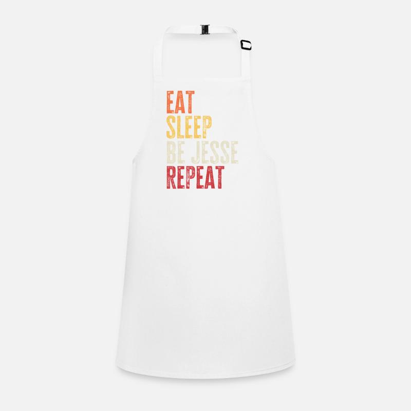 Eat Sleep Be Jesse Repeat Retro Name Children's Apron