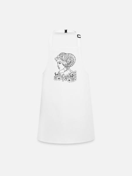 Aries Woman – Astrology Gift - Children's Apron - white - Front