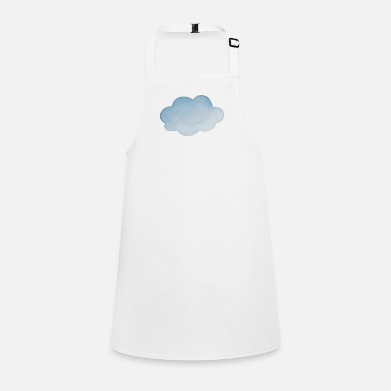 Cloud weather light blue Children's Apron