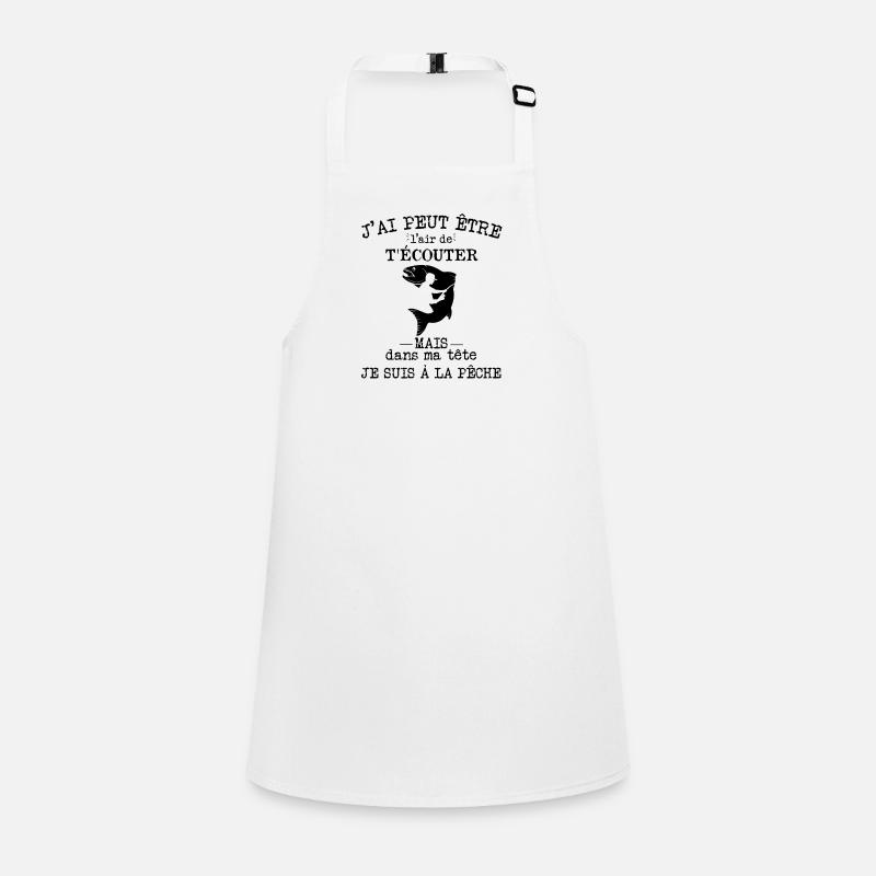 Pêche - Dans ma tête je suis à la pêche Tablier Enfant