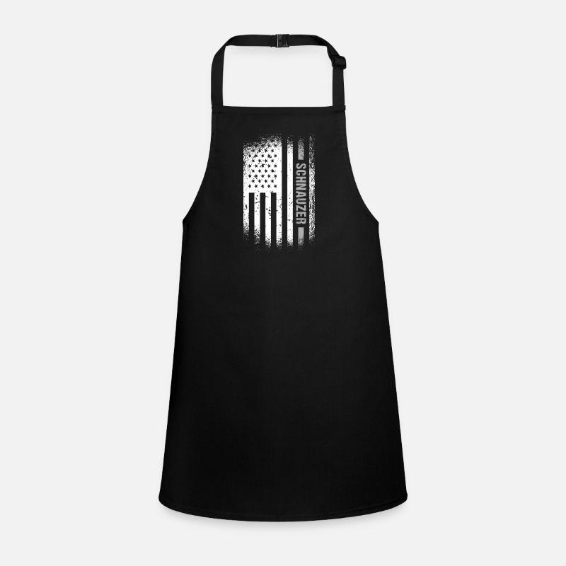 Schnauzer Us Flag Children's Apron