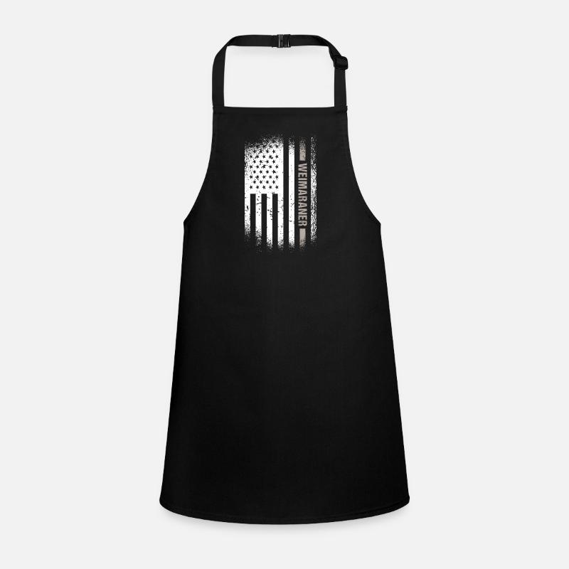 Weimaraner Us Flag Children's Apron