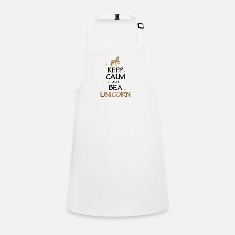 Keep Calm And Be A Unicorn Geschenk Schürze für Kinder